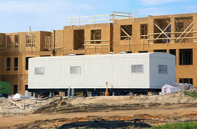 office trailers for rent at a construction site in Petaluma